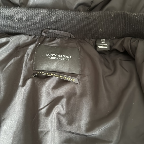 Scotch & soda lurex stargazer sparkle hooded puffer jacket fully lined size XS - Picture 8 of 9